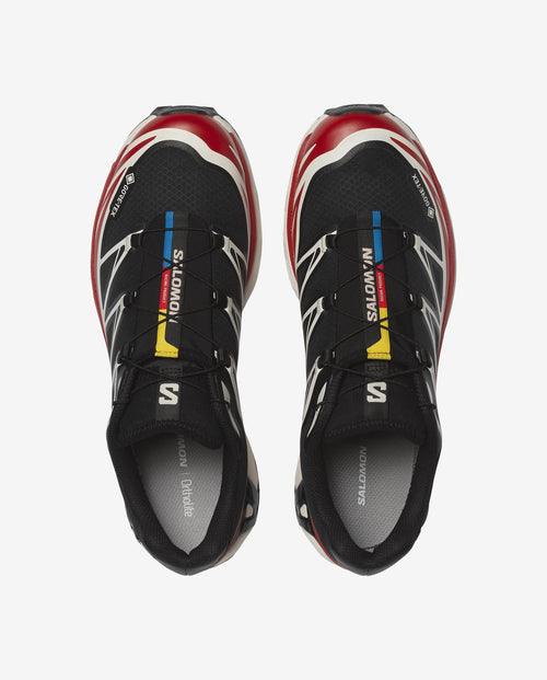 Salomon XT-6 Gore-Tex Black / Flame Scarlet / Vanilla Ice